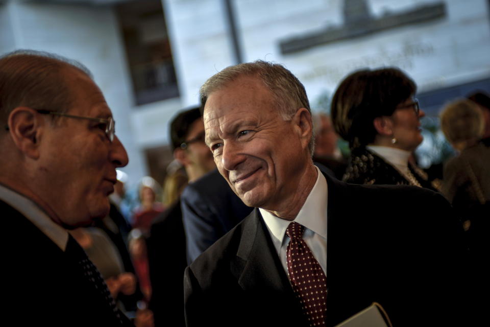 Scooter Libby in December 2015. Libby&nbsp;was&nbsp;sentenced in 2007 to 30 months in prison and fined $250,000 for his role in the CIA leak case. (Photo: JAMES LAWLER DUGGAN / Reuters)