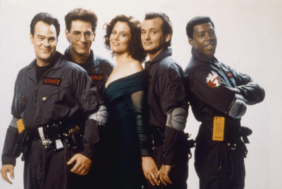 Dan Aykroyd, Harold Ramis, Sigourney Weaver, Bill Murray and Ernie Hudson.