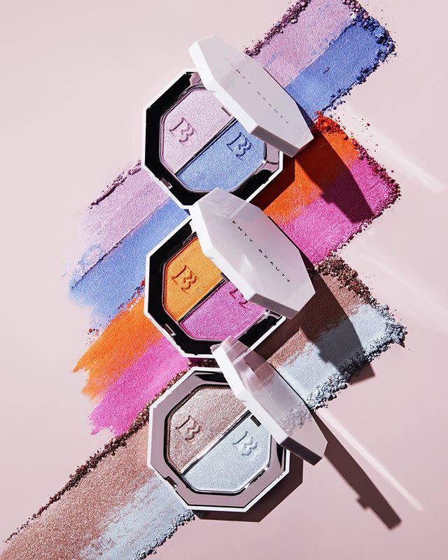 <p>This list wouldn't be complete without Rihanna's Fenty Beauty, which launched in September 2017 and changed the beauty industry as we know it with 40 shades of foundation and killer highlighters made for glowing on deep skin. </p><p><em>Fenty Beauty Killawatt Foil Freestyle Highlighter Duo, $36; fentybeauty.com</em></p><p><a class="link " href="https://go.redirectingat.com?id=74968X1596630&url=https%3A%2F%2Fwww.fentybeauty.com%2Fkillawatt-foil%2Ffreestyle-highlighter-duo%2FFB30007.html%3Fdwvar_FB30007_color%3DFB4034&sref=https%3A%2F%2Fwww.elle.com%2Fbeauty%2Fmakeup-skin-care%2Fg20896653%2Fmakeup-for-women-of-color%2F" rel="nofollow noopener" target="_blank" data-ylk="slk:SHOP NOW;elm:context_link;itc:0;sec:content-canvas">SHOP NOW</a><br></p><p><a href="https://www.instagram.com/p/BjBonKsAMCL/?hl=en&taken-by=fentybeauty" rel="nofollow noopener" target="_blank" data-ylk="slk:See the original post on Instagram;elm:context_link;itc:0;sec:content-canvas" class="link ">See the original post on Instagram</a></p>