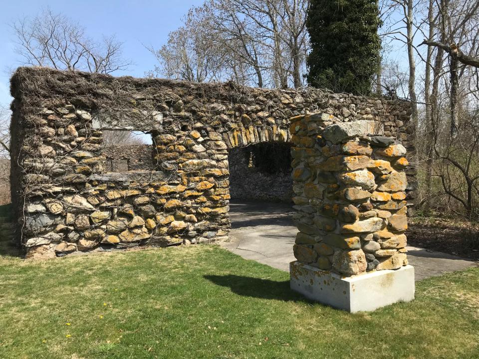 A two-story, stone-sided stable at Canonchet Farm burned in 1968.