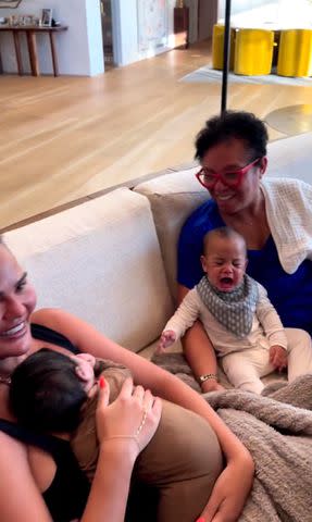 <p>John Legend Instagram</p> John Legend's daughter Esti bursts into tears after he reacts to her saying "Dada"
