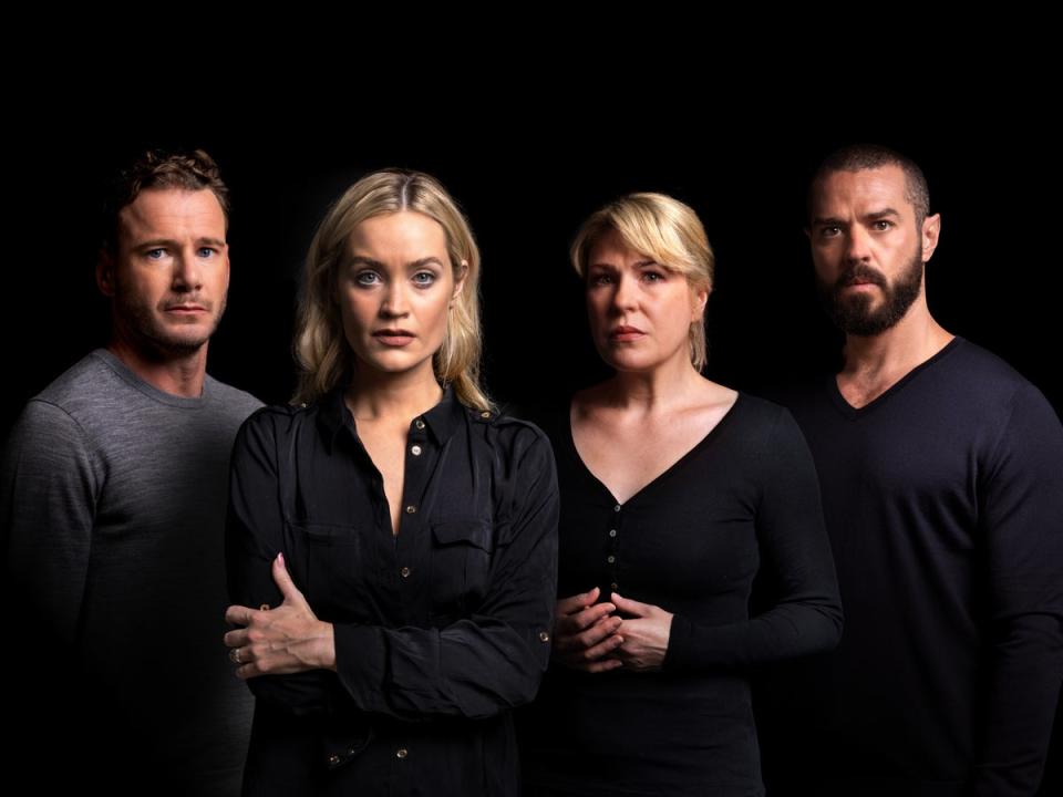 Felix Scott, Laura Whitmore, Tamsin Carroll and Matt Willis will star in ‘2:22 – A Ghost Story’ (Simon Turtle)