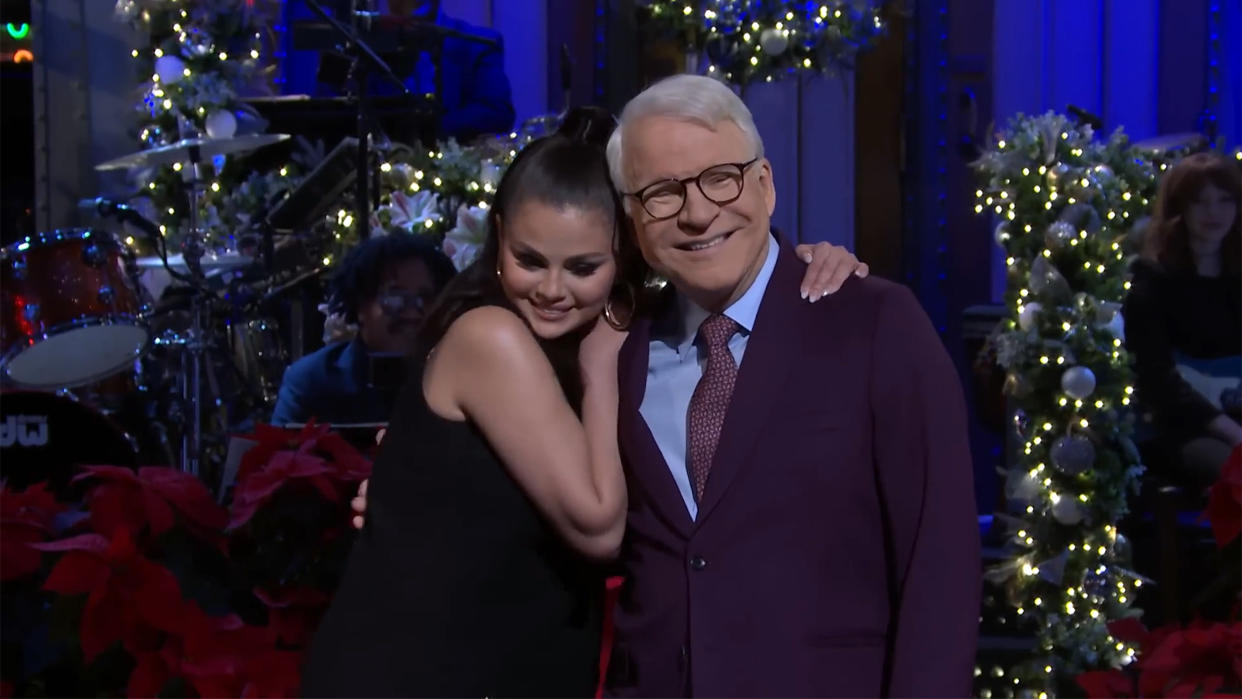 Selena Gomez and Steve Martin during the Dec. 10 episode of 