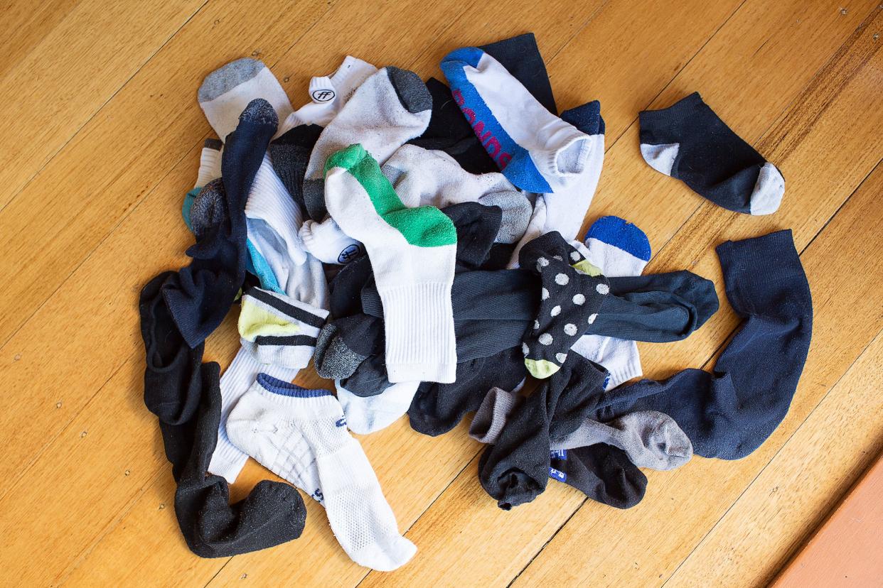 Pile of lost socks