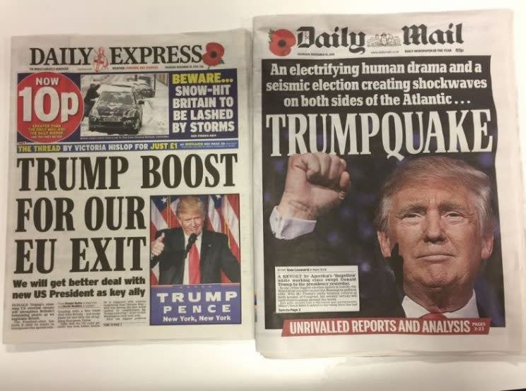 The Express and Mail were predictably pleased with the result 