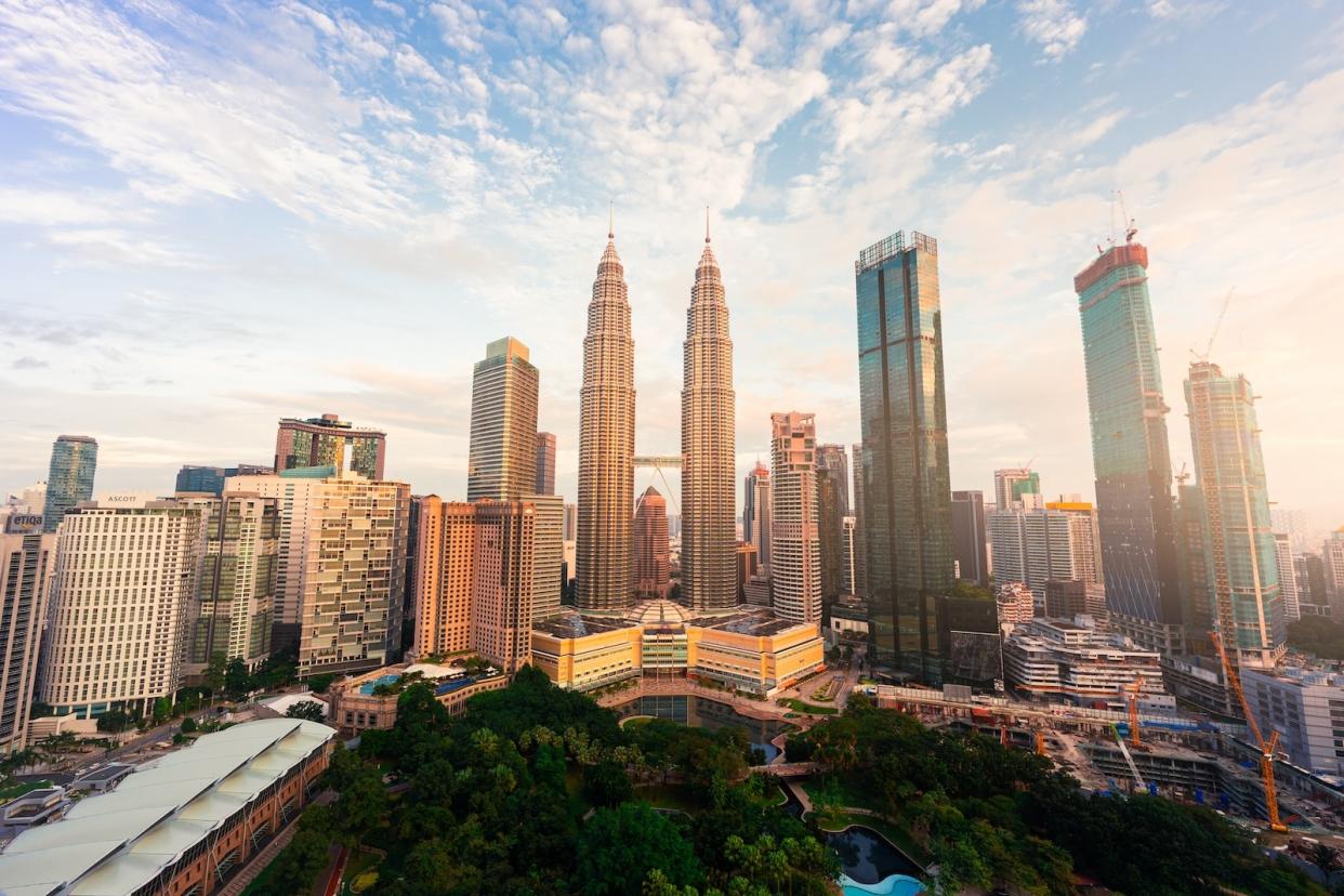 View of Kuala Lumpur in Malaysia 