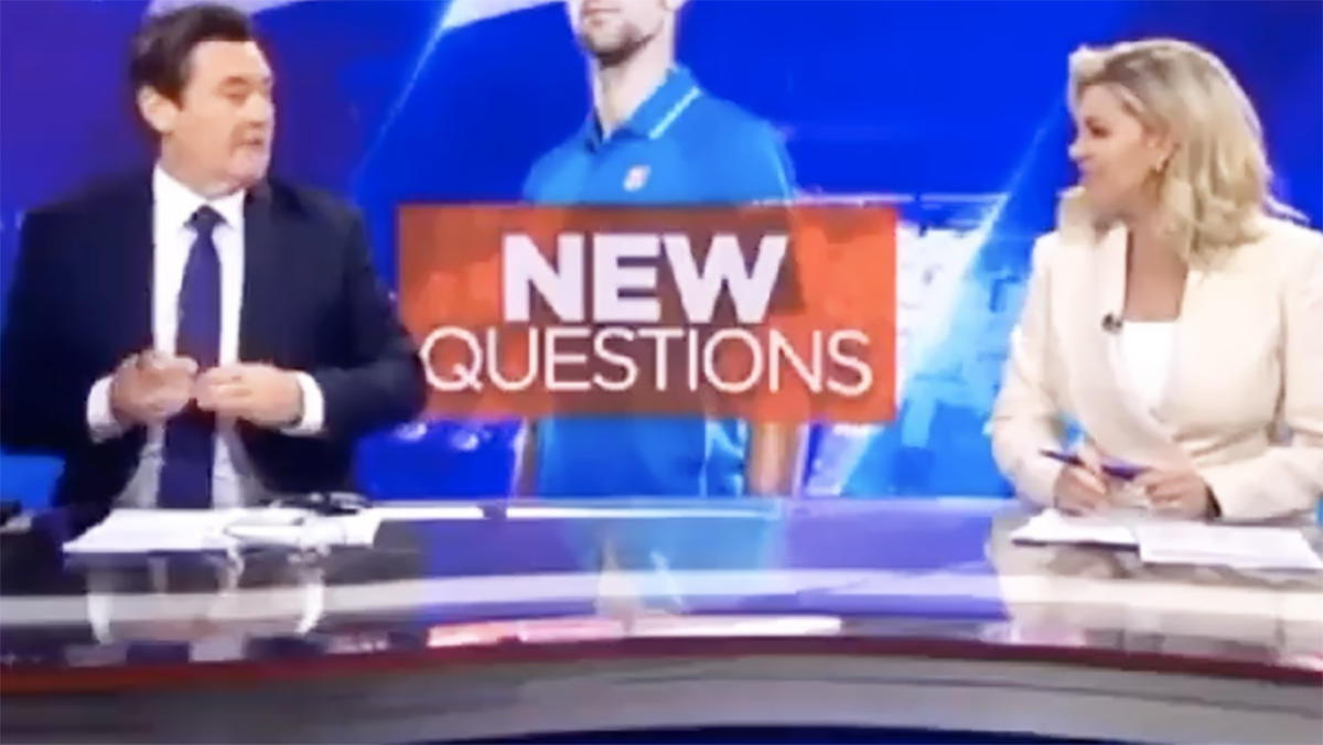 Channel 7 News Footage Leak: Newsreaders hate on Novak Djokovic