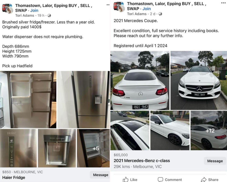 MAFS' Tori Adams selling possessions