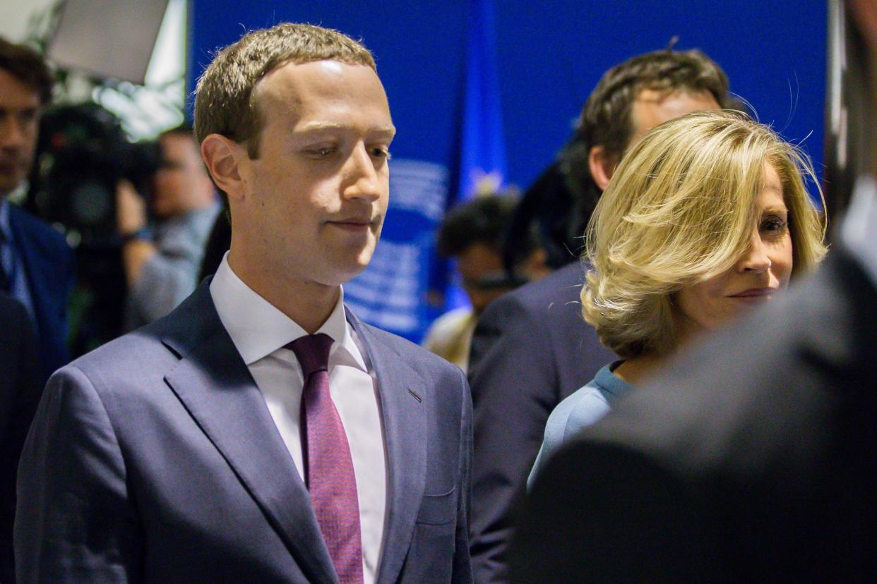 Members of the European parliament were left frustrated after they grilled Mark Zuckerberg: EPA