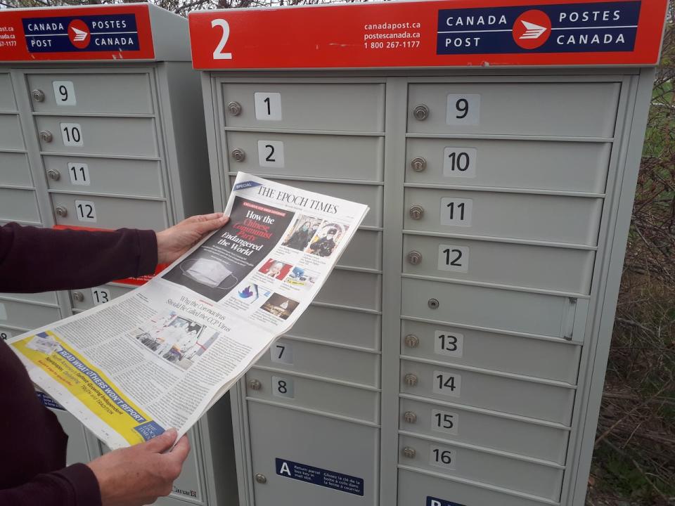 A copy of The Epoch Times was delivered to Lisa Armstrong in Kelowna, BC, even though she is not a subscriber.  She said she found the content 