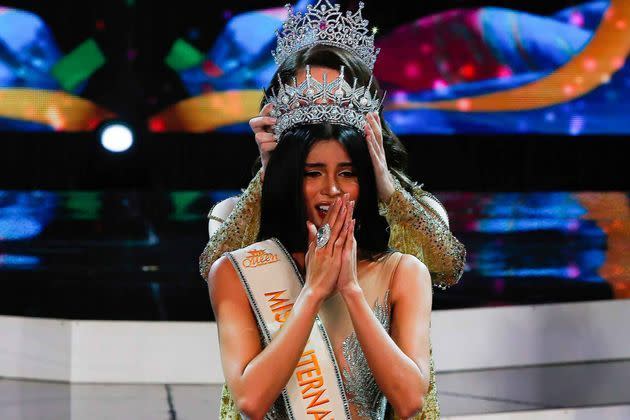 <p>Lors du sacre de Fuschia Anne Ravena au concours Miss International Queen 2022, à Pattaya (Thaïlande), samedi 25 juin 2022.</p>