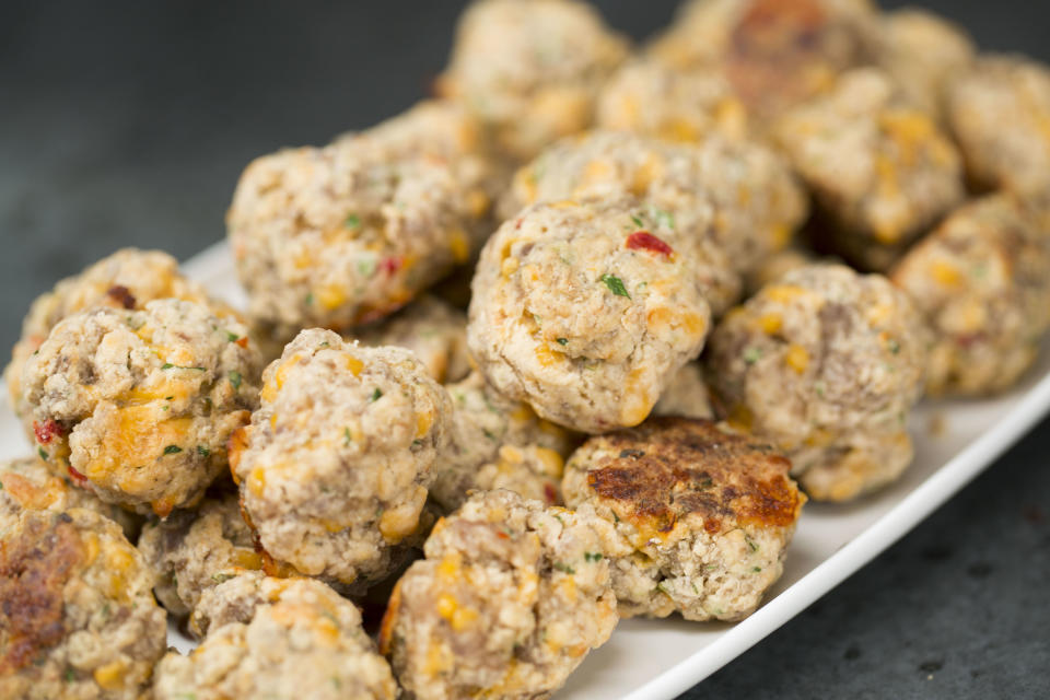 Spicy Pimiento Cheese Sausage Balls