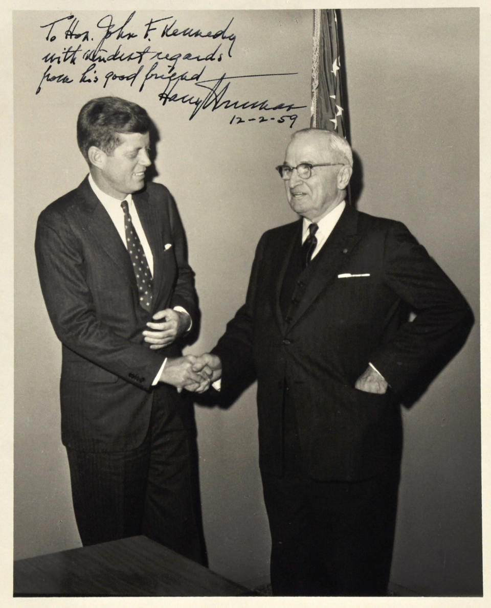 JFK Meets Harry Truman in photo sold at auction