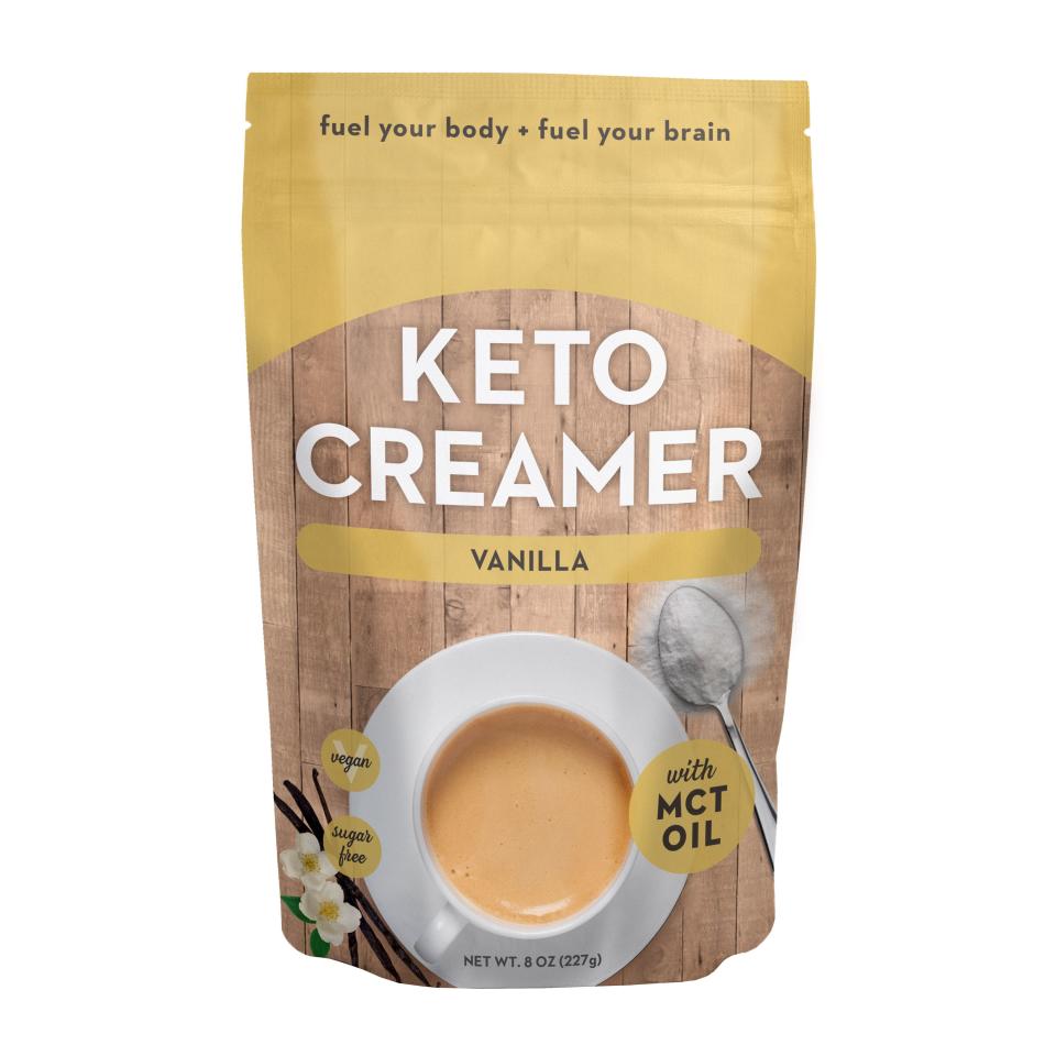 360 Nutrition Keto Vanilla Sweetened Powdered Coffee Creamer, 8 oz Bag