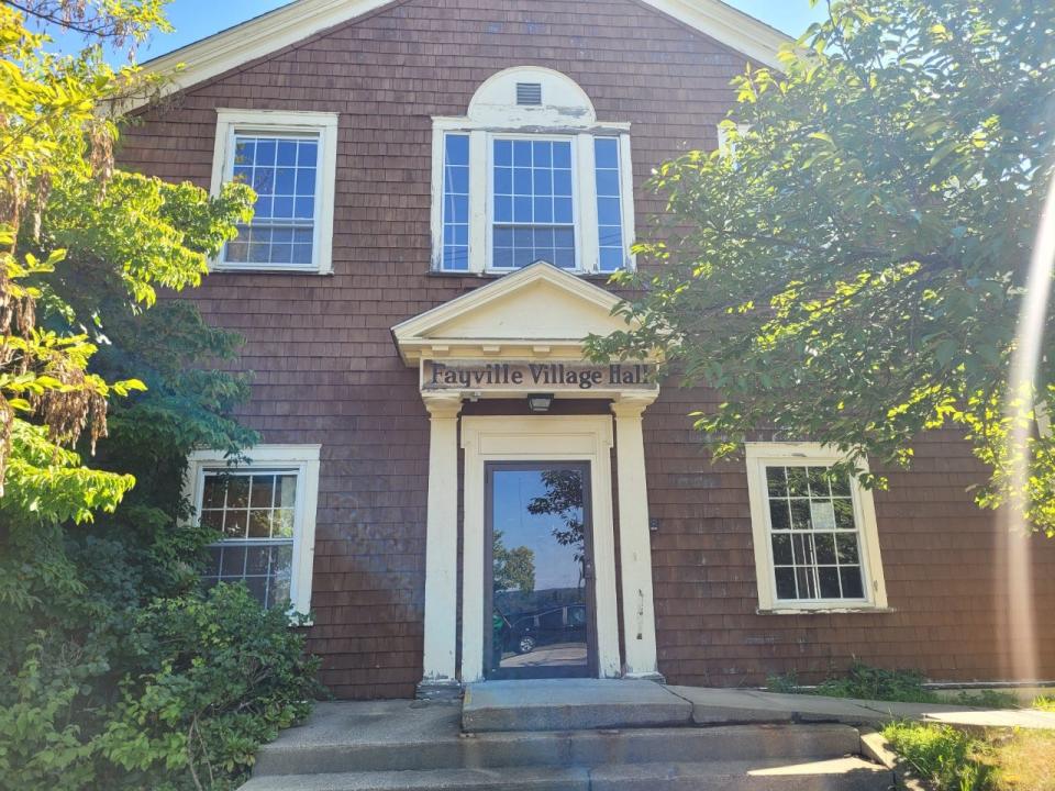 Fayville Village Hall in Southborough was built in 1914. The Southborough Historical Society hopes to renovate and to convert it into a museum and exhibition center.