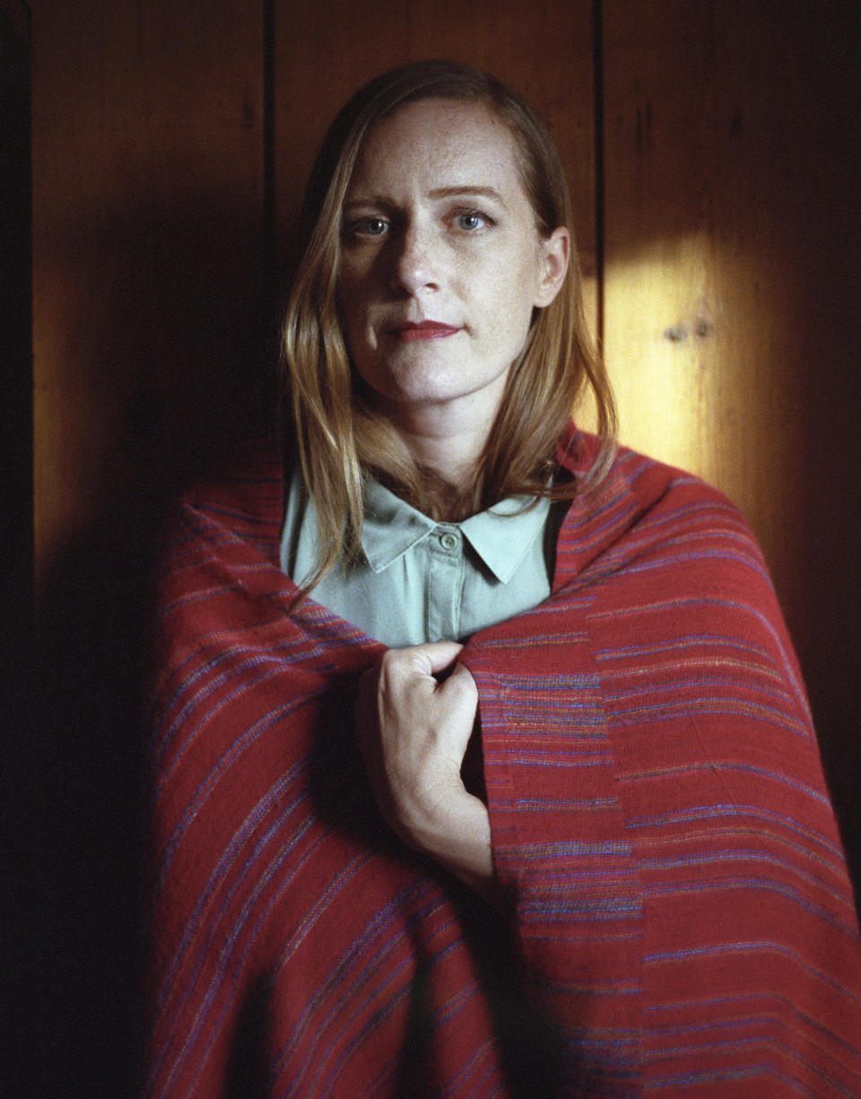 This undated image shows folk artist Laura Gibson, who was the first performer in NPR's Tiny Desk Concert series. (Parker Fitzgerald via AP)