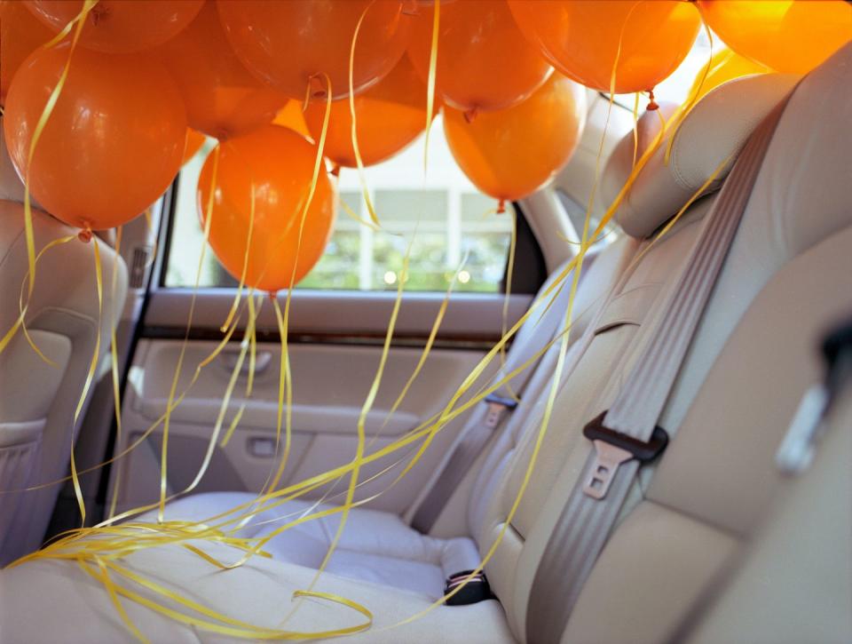 <p>Just because you're social distancing doesn't mean you can't go to someone's house. Deck out your car with balloons and signs and drive by your pal's place. Tell them to look outside and sing "Happy Birthday" when they come to the door. </p>