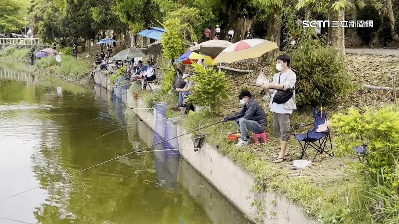 台南虎頭埤風景區舉辦釣魚比賽，目標移除外來種。