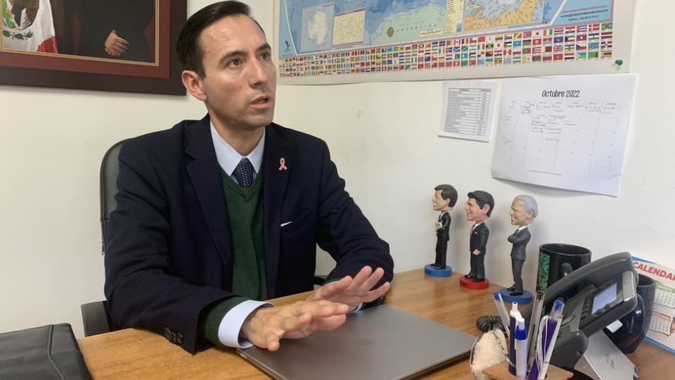 Enrique Lucero, director de la oficina de Atención al Migrante de la Alcaldía de Tijuana.