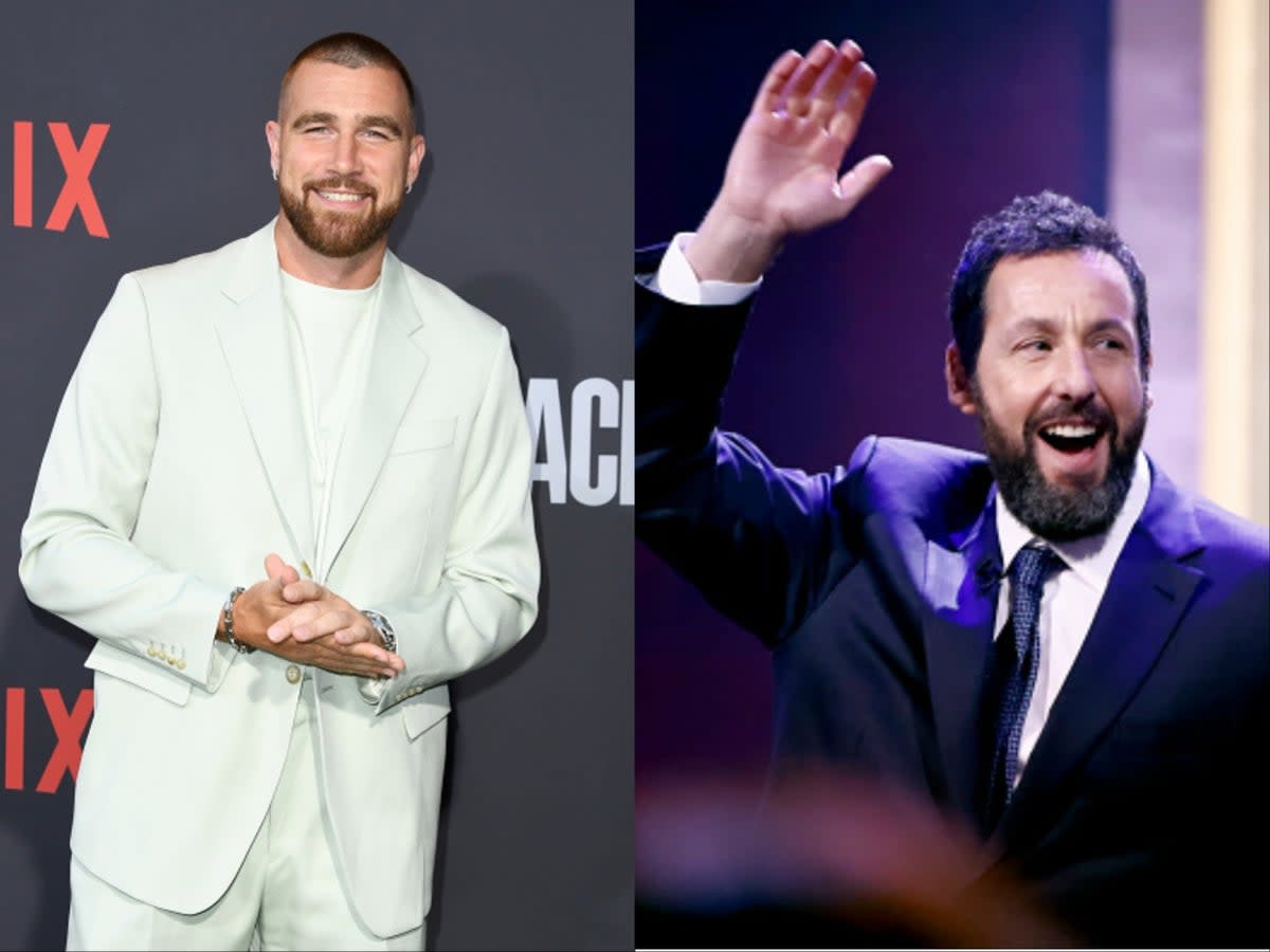 Travis Kelce and Adam Sandler gush over Taylor Swift (Getty Images)