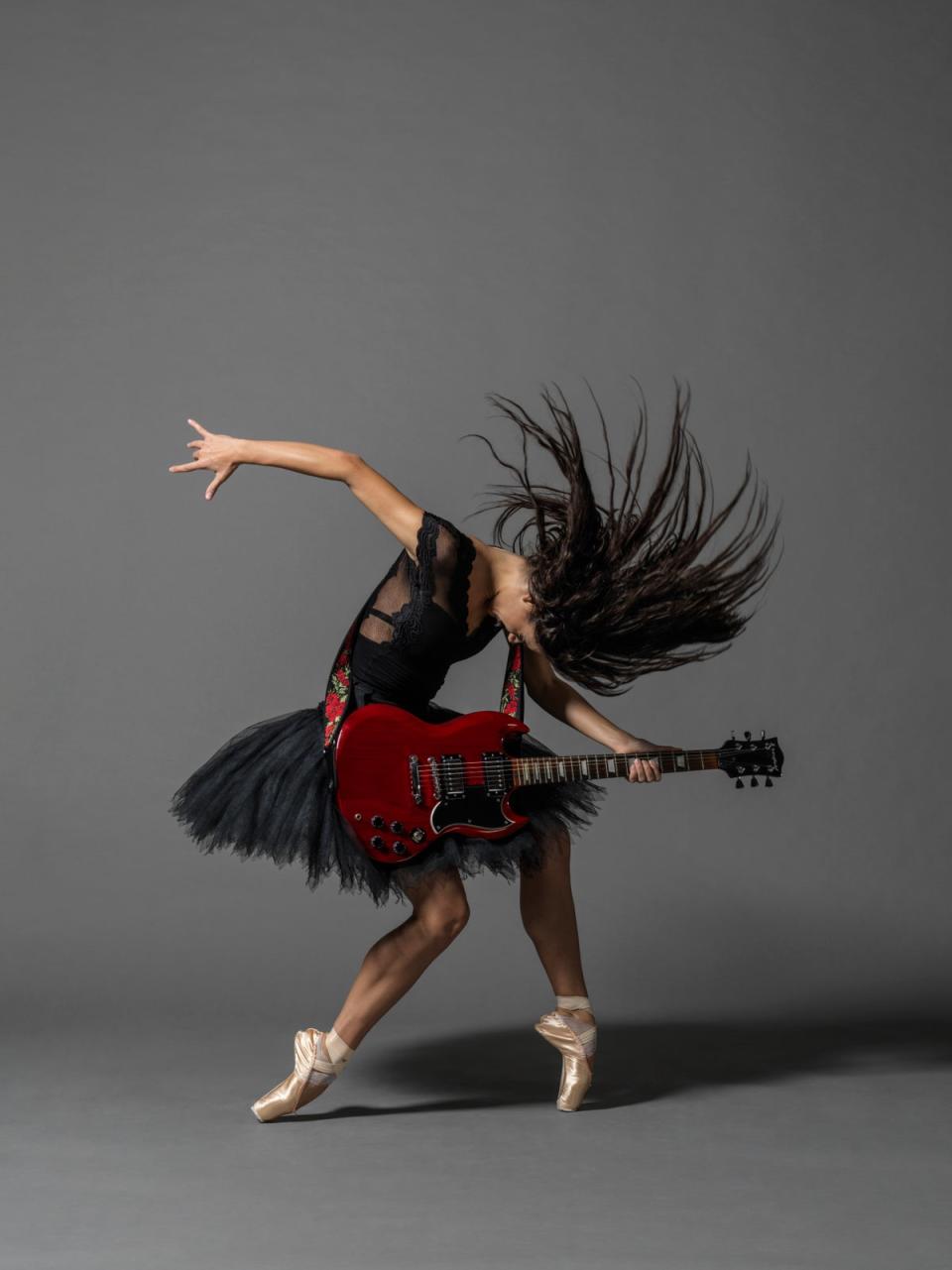 Sofia Liñares in a publicity shot for Black Sabbath the Ballet (Perou.)