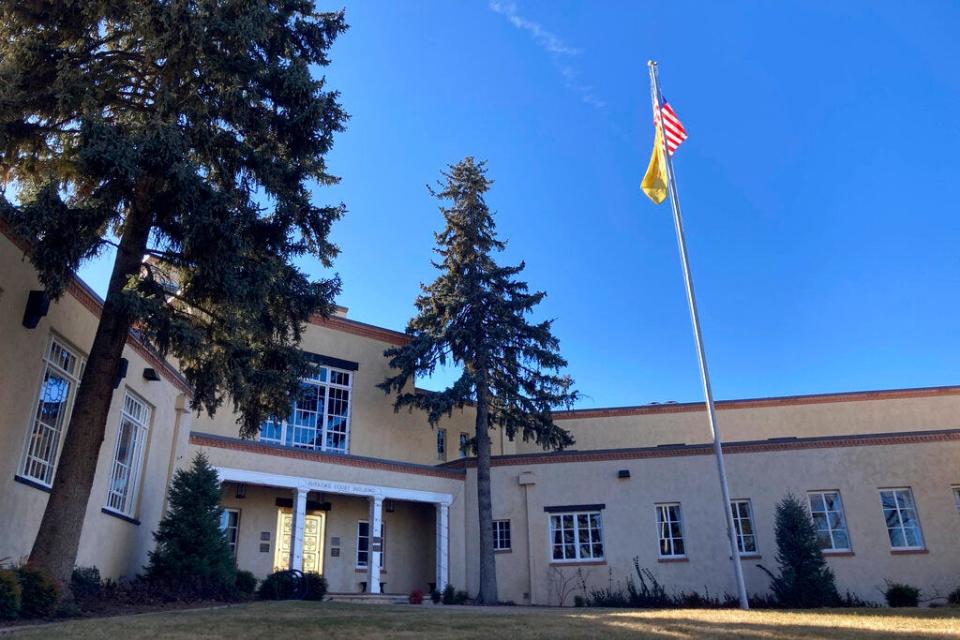 The New Mexico Supreme Court Building is seen in Santa Fe, N.M., on Jan. 9, 2023. New Mexico's top prosecutor on Monday, Jan. 23, 2023, asked the state Supreme Court to nullify abortion ordinances that local elected officials have passed in recent months in conservative reaches of the Democratic-led state. Attorney General Raúl Torrez urged the high court to intervene against ordinances that he said overstep local government authority to regulate health care access and violate the New Mexico Constitution's guarantees of equal protection and due process.