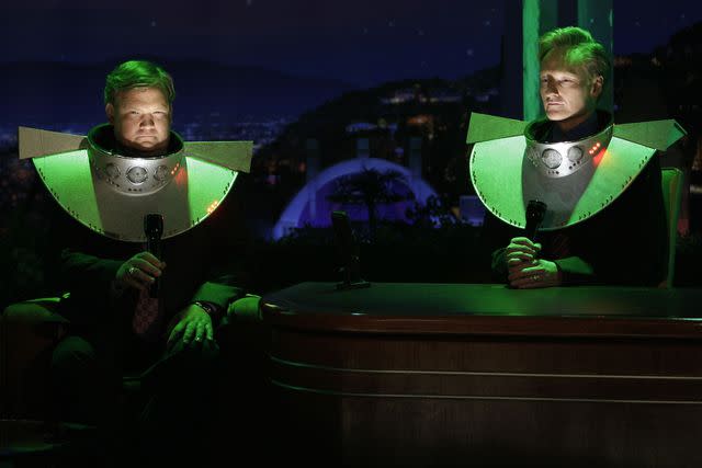 <p>Nbc Tv/Kobal/Shutterstock</p> Andy Richter and Conan O'Brien.