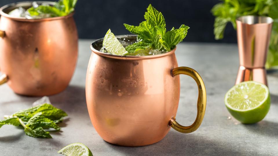boozy refreshing irish mule cocktail