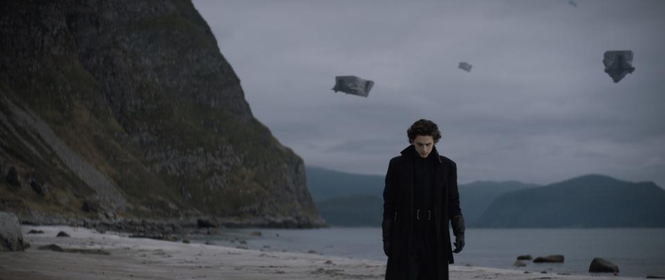 Paul Atreides (Timothée Chalamet) is a teenager with visions of a higher calling in the sci-fi epic "Dune."