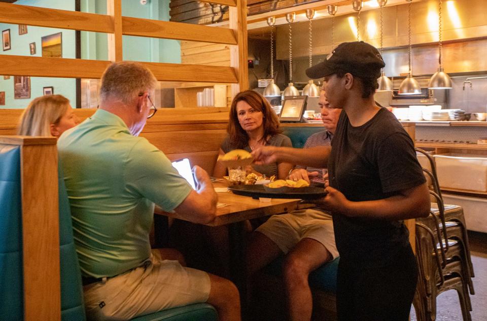 Tacos served at Calexico, one of the 23 restaurants people tried throughout downtown area people tried part of the EAT Detroit restaurant experience in Detroit on August 3, 2022.