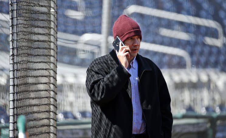 Braves GM John Coppolella got himself in some hot water Thursday. (AP Photo)