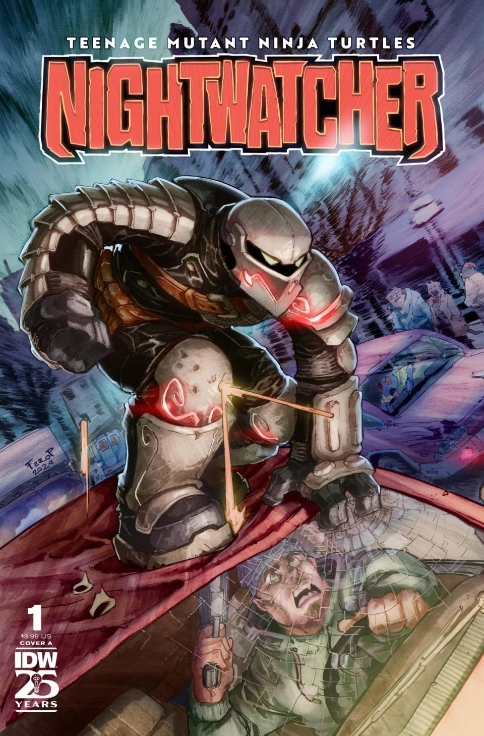 Teenage Mutant Ninja Turtles: Nightwatcher cover from artist Fero Pe. 