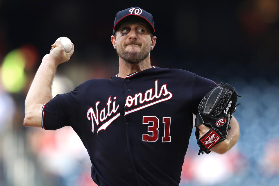 Starting pitcher Max Scherzer of the Washington Nationals