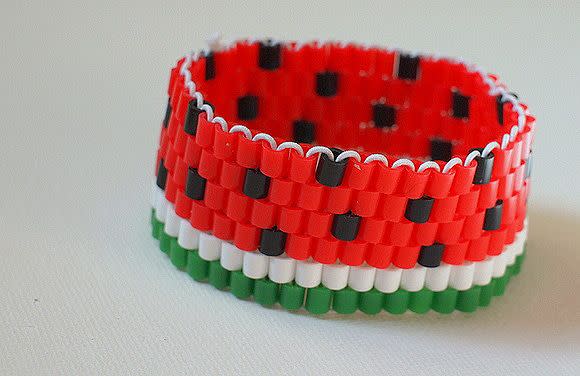 Watermelon Bead Friendship Bracelet