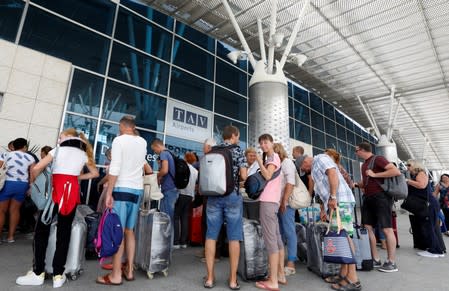 Passengers are seen at Enfidha-Hammamet International Airport