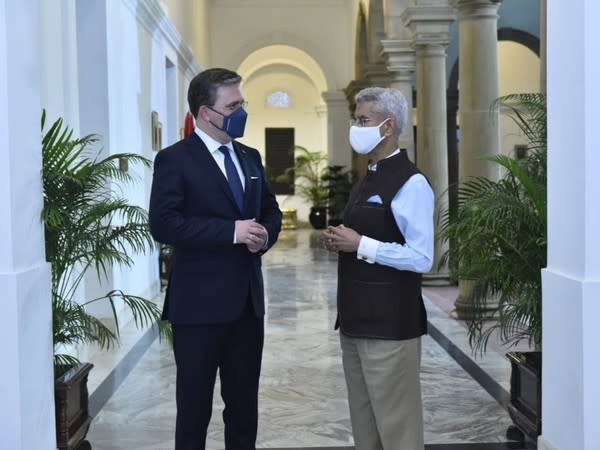 External Affairs Minister S Jaishankar and his Serbian counterpart Nikola Selakovic