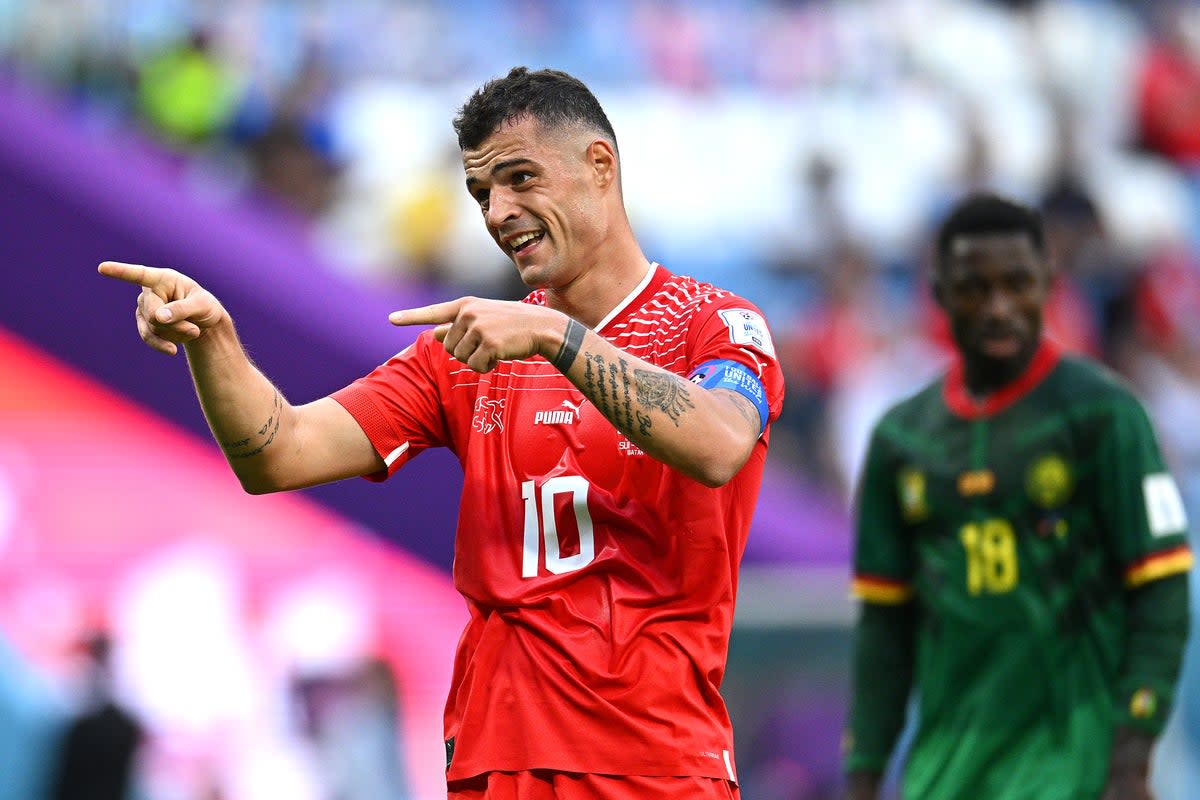 Granti Xhaka captained Switzerland against Cameroon  (Getty Images)