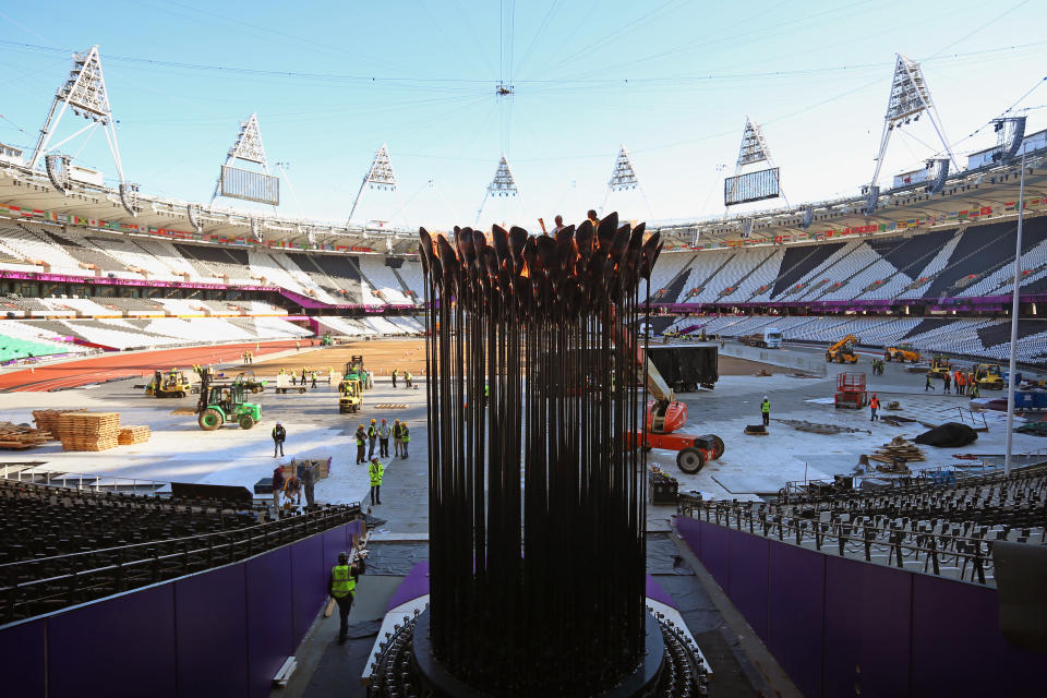 <b>Olympic flame invisible:</b> The London Organizing Committee for Olympics and Paralympics Games said the flame would not go public and stay inside the stadium, as they didn't create the cauldron for it to become a tourist attraction. The steel and copper cauldron, lit at the opening ceremony on 27 July 2012, will not burn above the stadium as at previous Olympics, but will remain inside the Olympic stadium.<br><br> <a href="http://in.news.yahoo.com/locog-says-flame-stay-inside-stadium-dont-want-104858337.html " data-ylk="slk:Flame is not a tourist attraction, says LOCOG;elm:context_link;itc:0;sec:content-canvas;outcm:mb_qualified_link;_E:mb_qualified_link;ct:story;" class="link  yahoo-link">Flame is not a tourist attraction, says LOCOG</a><br> <a href="http://in.news.yahoo.com/olympic-flame-put-off-relit-000000445--spt.html " data-ylk="slk:Olympic flame is put off and relit;elm:context_link;itc:0;sec:content-canvas;outcm:mb_qualified_link;_E:mb_qualified_link;ct:story;" class="link  yahoo-link">Olympic flame is put off and relit</a><br> <a href="http://in.news.yahoo.com/controversy-stirs-over-sight-olympic-cauldron-134431573--spt.html " data-ylk="slk:Controversy stirs over out-of-sight Olympic cauldron;elm:context_link;itc:0;sec:content-canvas;outcm:mb_qualified_link;_E:mb_qualified_link;ct:story;" class="link  yahoo-link">Controversy stirs over out-of-sight Olympic cauldron</a>