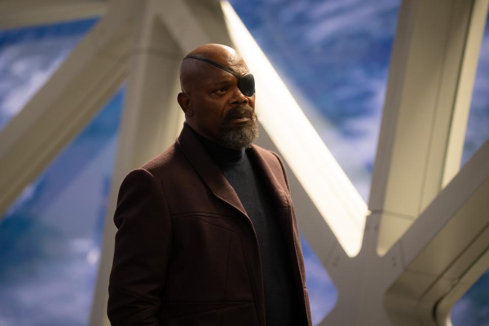 Samuel L. Jackson as Nick Fury in Marvel Studios' "The Marvels."