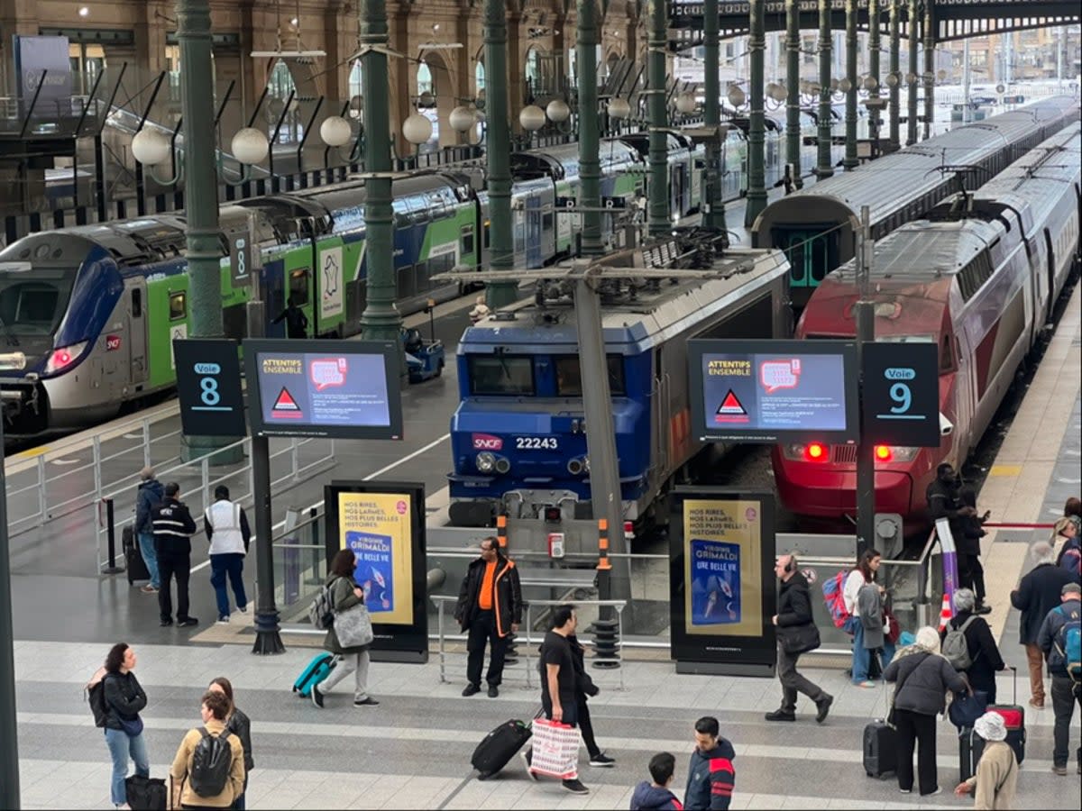 Arriving soon? Gare du Nord in Paris, the busiest railway station in France and arrival point for Eurostar trains from London  (Simon Calder)