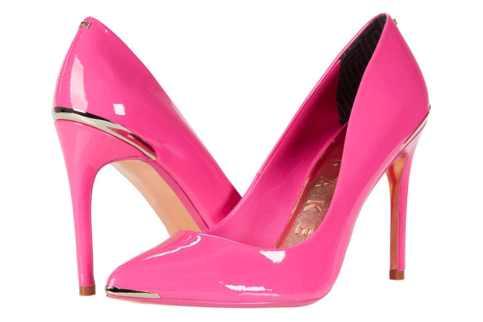 pink heels, pumps, ted baker