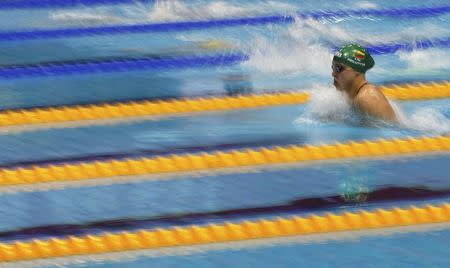 Swimming- European Aquatics Championships- London, Britain, 17/5/2016. Lituania's Ruta Meilutyte competes in the women's 100m breaststroke semi-final event. REUTERS/Andrew Boyers