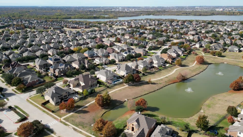 Bob Otondi's neighborhood in Grand Prairie, Texas. Navy Federal rejected his application for a mortgage when he bought a home in the area. - CNN