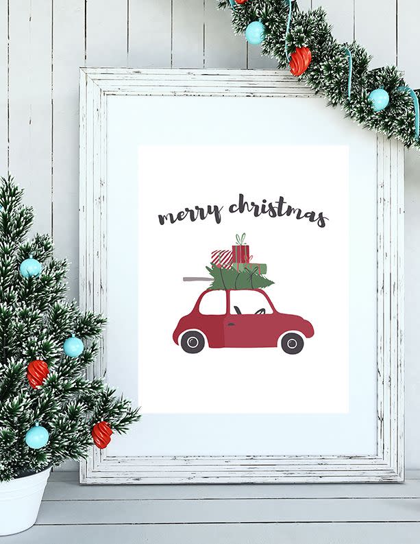 Printable 'Merry Christmas' Artwork