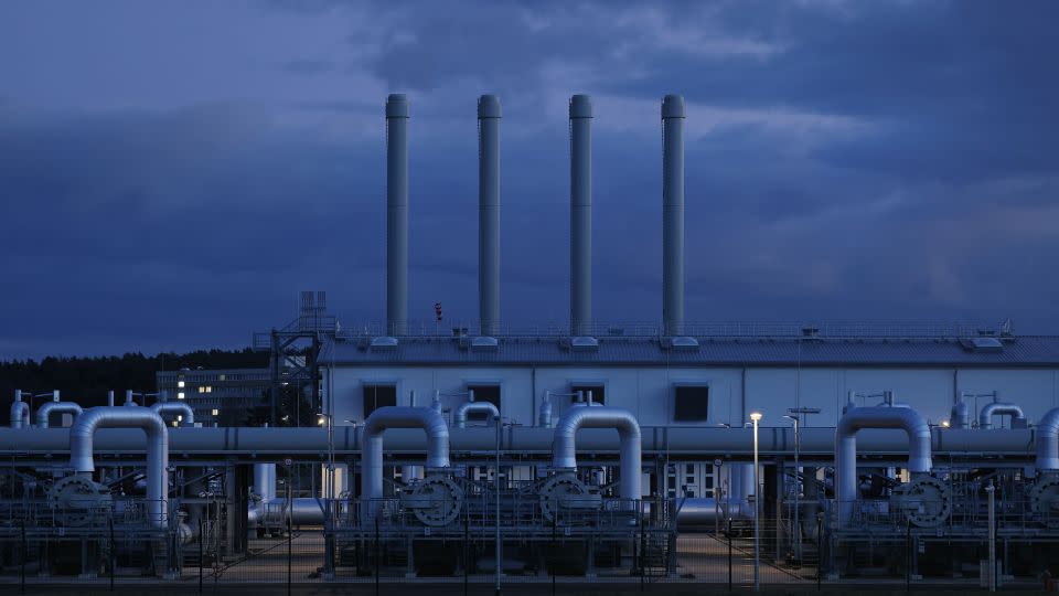 The receiving station for the Nord Stream 2 gas pipeline from Russia near Lubmin, Germany in February 2022. - Sean Gallup/Getty Images