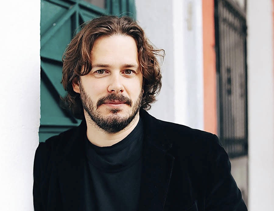 This image released by the Sundance Institute shows Edgar Wright, director of "The Sparks Brothers," an official selection of the Premieres section at the 2021 Sundance Film Festival. (Adrienne Pitts/Sundance Institute via AP)