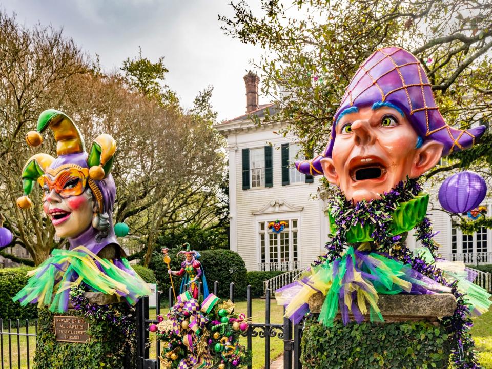 Jesters house flat New Orleans Mardi Gras