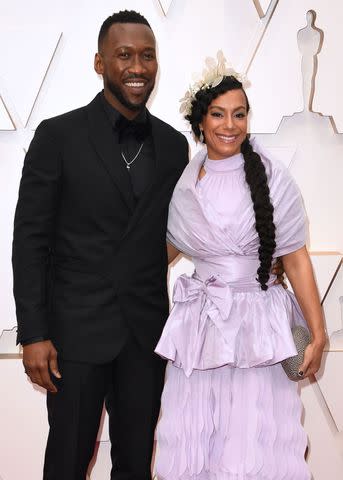 <p>Robyn Beck / AFP via Getty</p> Mahershala Ali (left) and wife Amatus Sami-Karim arrive for the 92nd Oscars at the Dolby Theatre in Hollywood, California on February 9, 2020