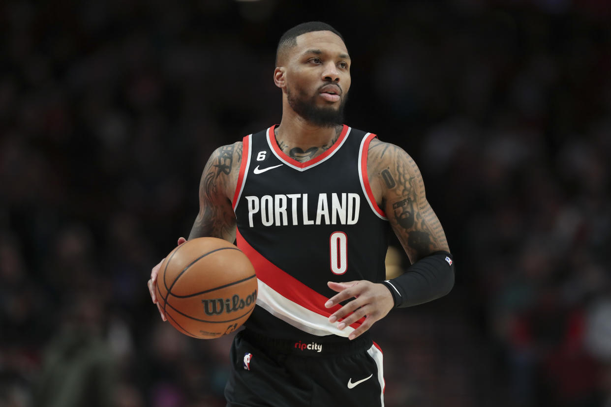 The Portland Trail Blazers drafted Damian Lillard with the sixth overall pick in 2012. (Amanda Loman/Getty Images)