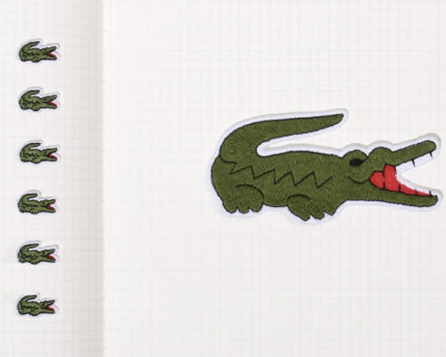 The Lacoste logo is completely unrecognizable, we digging it